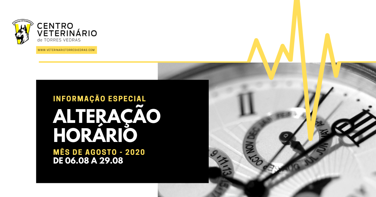 You are currently viewing Alteração de horário – Agosto 2020   De 06.08 a 29.08